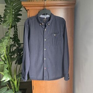 CPO Provision Navy Checkered Button-Up Shirt